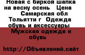 Новая с биркой шапка на весну-осень › Цена ­ 400 - Самарская обл., Тольятти г. Одежда, обувь и аксессуары » Мужская одежда и обувь   